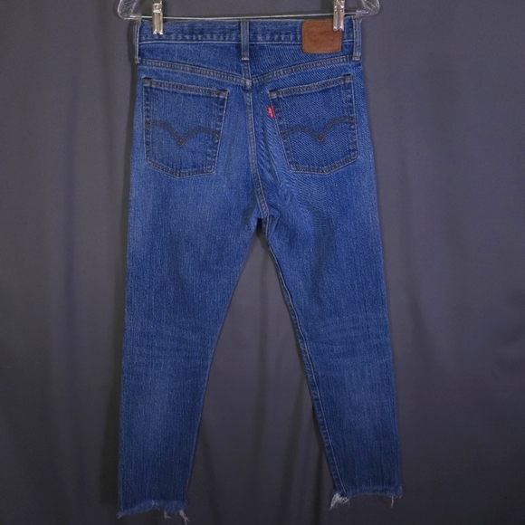 Levis White Oak Cone Denim Jeans Size 28 Wedgie Button Fly Raw Hem RARE‎ - Picture 1 of 9